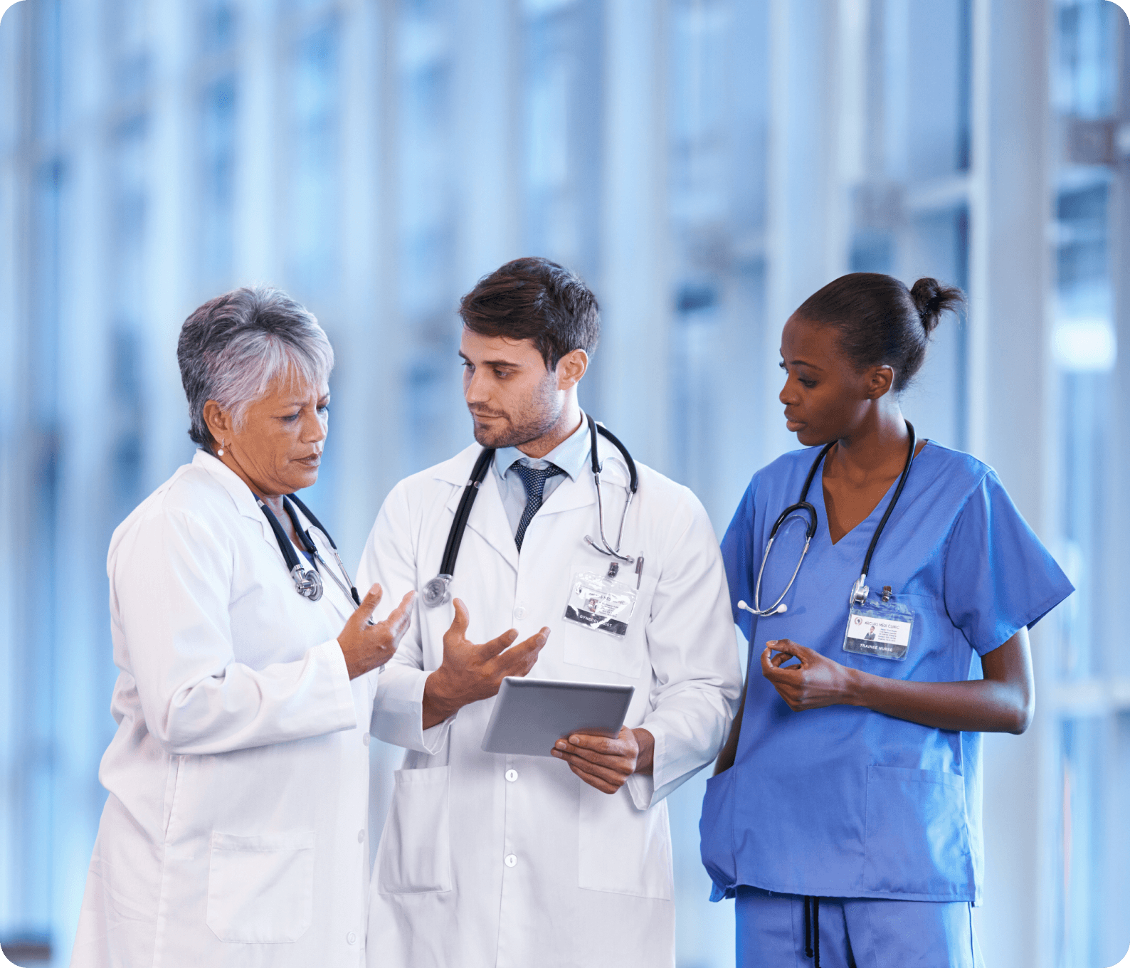 Healthcare Workers in a Hospital Setting
