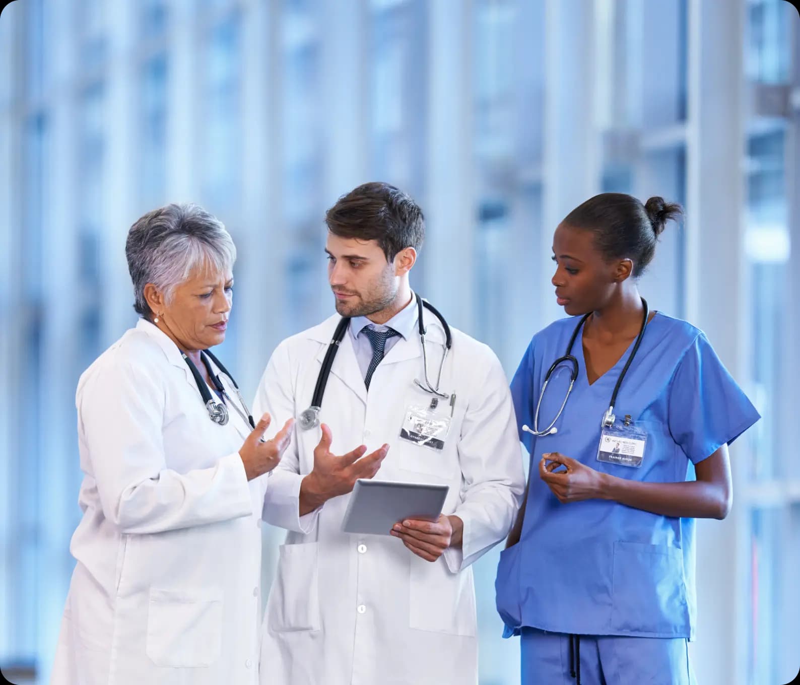 Healthcare Workers in a Hospital Setting